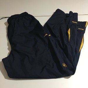 Starter Mens Medium Navy Blue Windbreaker Pants Mesh Lined